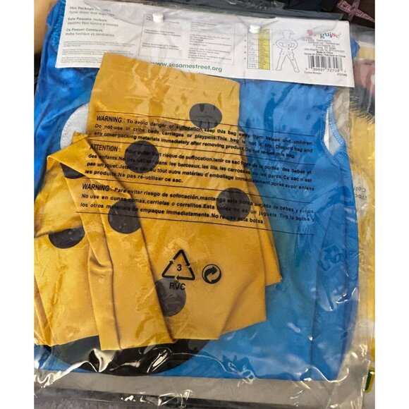 Disguise Sesame Street‎ Cookie Monster Tween Classic Costume, Large/10-12 - Picture 3 of 3